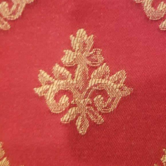 RARE AUSTIN HORN CHRISTMAS HOLIDAY RED & GOLD TABLE RUNNER CENTERPIECE TASSEL - Picture 5 of 16